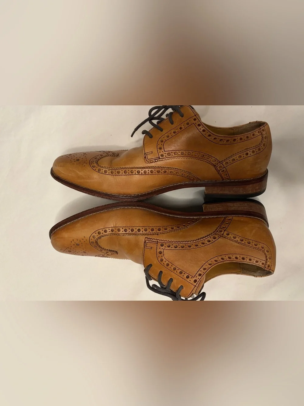 Cole Haan Air Giraldo British Tan Leather Wingtip Oxfords Men’s 9 M